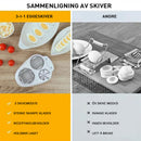 3 i 1 multifunksjonell eggeskjærer