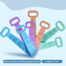 Skrubbebørste i silikon til badebeltet