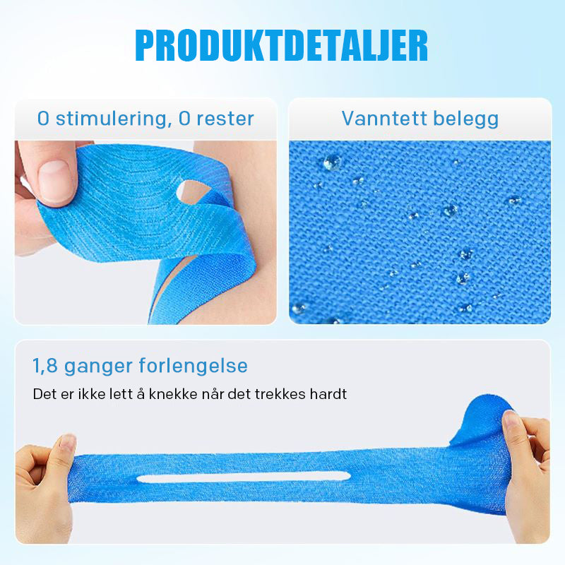 Kinesiologitape for knær (4 stk.)