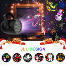 16-i-1 LED-projektorlampe med juletema