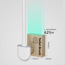 Veggmontert rund silikon toalettbørste