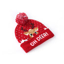 Julestrikket lue med LED-lys