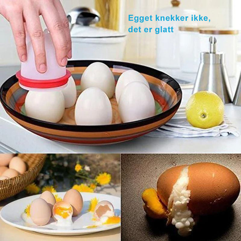 Eggekokersett i silikon