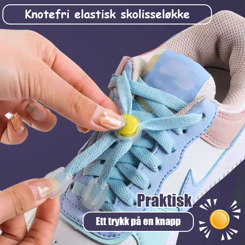 Knotfri elastisk skolisseløkke (5 stykker)