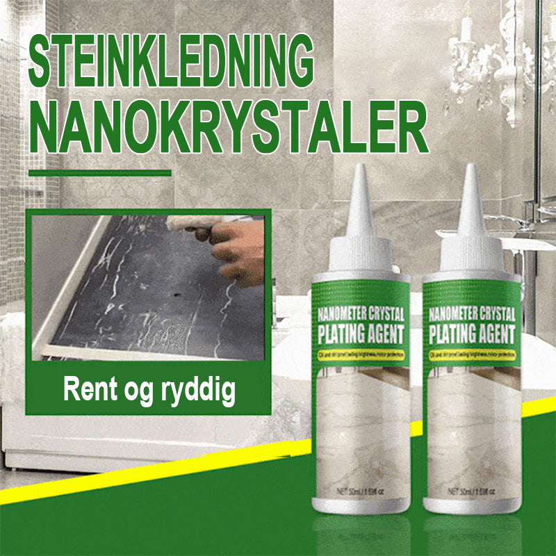 Belegg av stein nanokrystaller