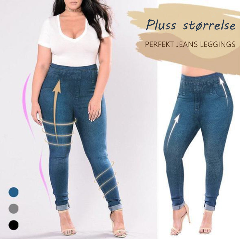 Slim Stretch Jeans Leggings for kvinner