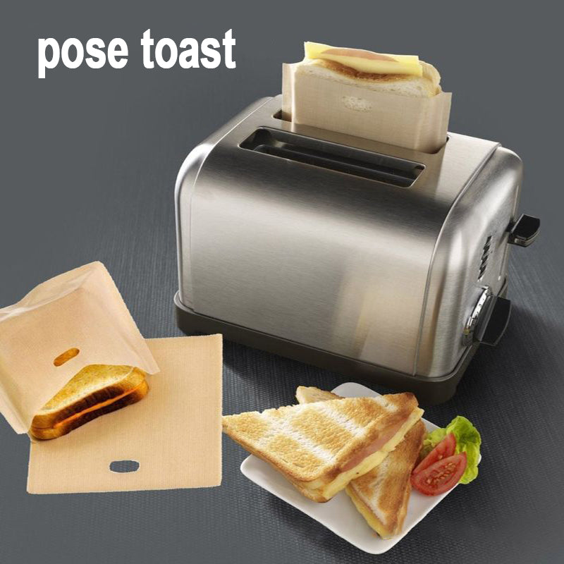 Gjenbrukbar non-stick toastpose (5 stk)