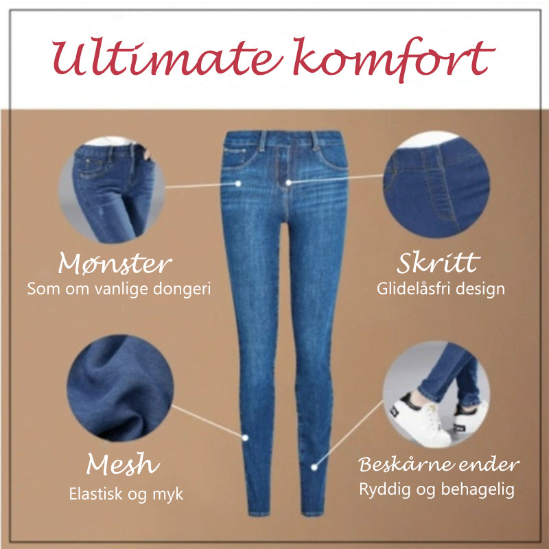 Slim Stretch Jeans Leggings for kvinner