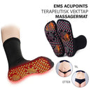 Turmalin akupressur selvoppvarmende treningssokker