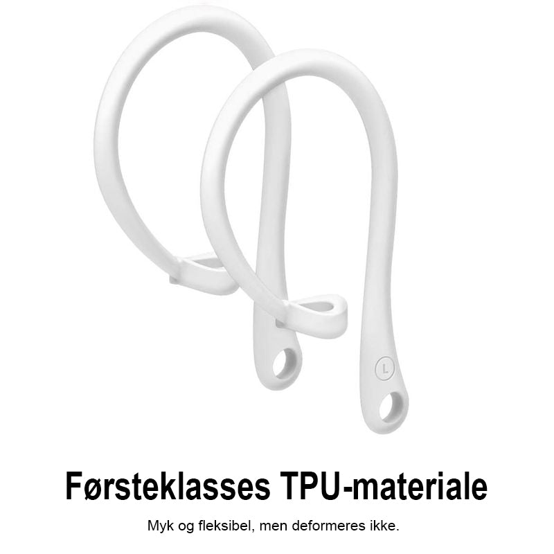 Fallsikre øretelefoner og Airpod-holder – Kjøp 1 og få 1 gratis (2 par)