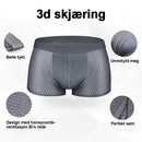 Pustende issilkeunderbukser for menn med honeycomb-ventilasjonsdesign