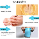 Fuktighetsgivende sokker med gelefôr