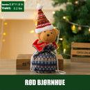 Strikket dukkegavepose til jul