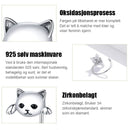 Sterling sølv katteøreringer